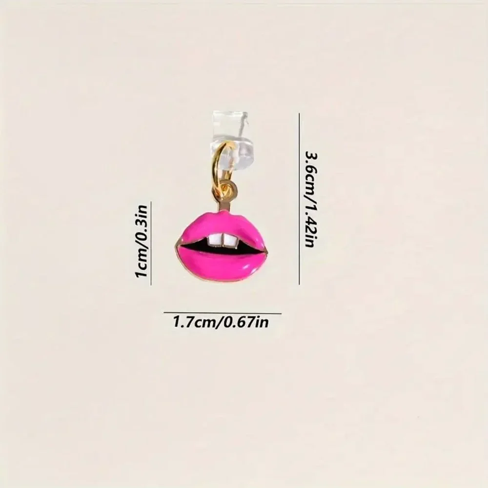 Super Cute Pink Lips For Apple iPhone • Dust Plug